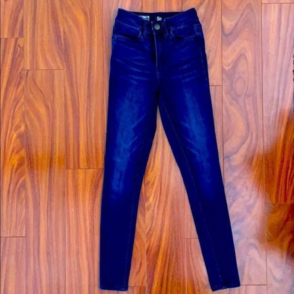 Size 1 jegging, deep indigo‎ blue color